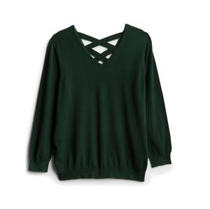 Mia back detail pull over sweater